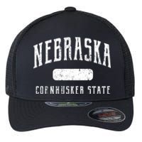 Nebraska Distressed Sports Flexfit Unipanel Trucker Cap