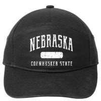 Nebraska Distressed Sports 7-Panel Snapback Hat