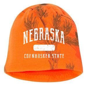 Nebraska Distressed Sports Kati - Camo Knit Beanie