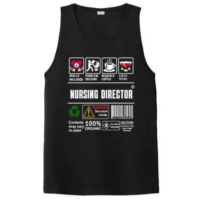 Nursing Director Skills Problem Solving Coffee Wine Gift PosiCharge Competitor Tank