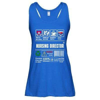 Nursing Director Skills Problem Solving Coffee Wine Gift Ladies Essential Flowy Tank