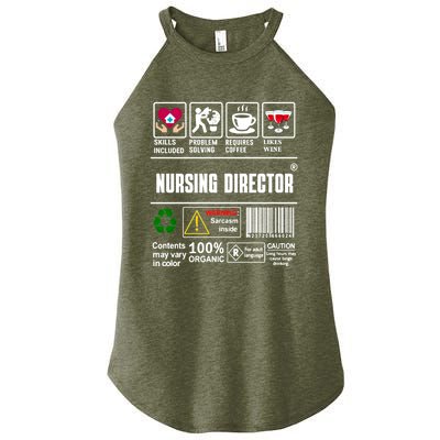 Nursing Director Skills Problem Solving Coffee Wine Gift Women’s Perfect Tri Rocker Tank