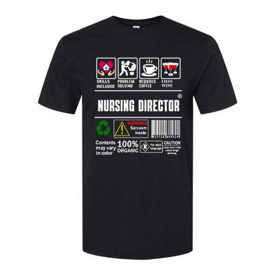 Nursing Director Skills Problem Solving Coffee Wine Gift Softstyle® CVC T-Shirt