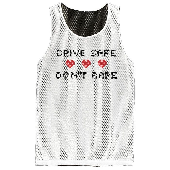 Notinteresting Drive Safe DonT Rape Mesh Reversible Basketball Jersey Tank