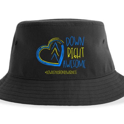 National Down Syndrome Awareness Month Down Right Awesome Sustainable Bucket Hat