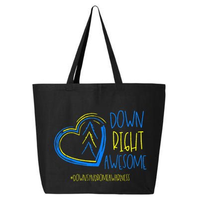 National Down Syndrome Awareness Month Down Right Awesome 25L Jumbo Tote