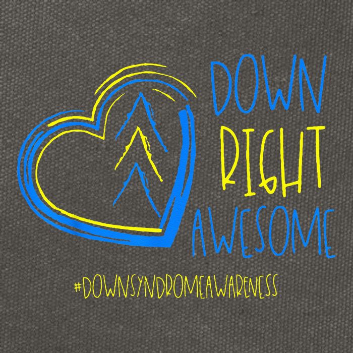 National Down Syndrome Awareness Month Down Right Awesome Cotton Canvas Backpack