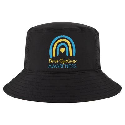 National Down Syndrome Awareness Month Retro Rainbow T21 Cool Comfort Performance Bucket Hat