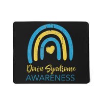 National Down Syndrome Awareness Month Retro Rainbow T21 Mousepad