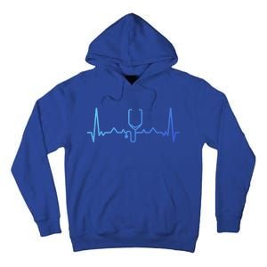 Nurse Doctor Stethoscope Heartbeat Funny Gift Cute Gift Tall Hoodie