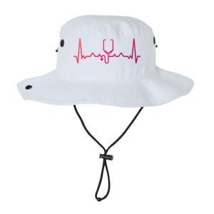 Nurse Doctor Stethoscope Heartbeat Funny Gift Cute Gift Legacy Cool Fit Booney Bucket Hat