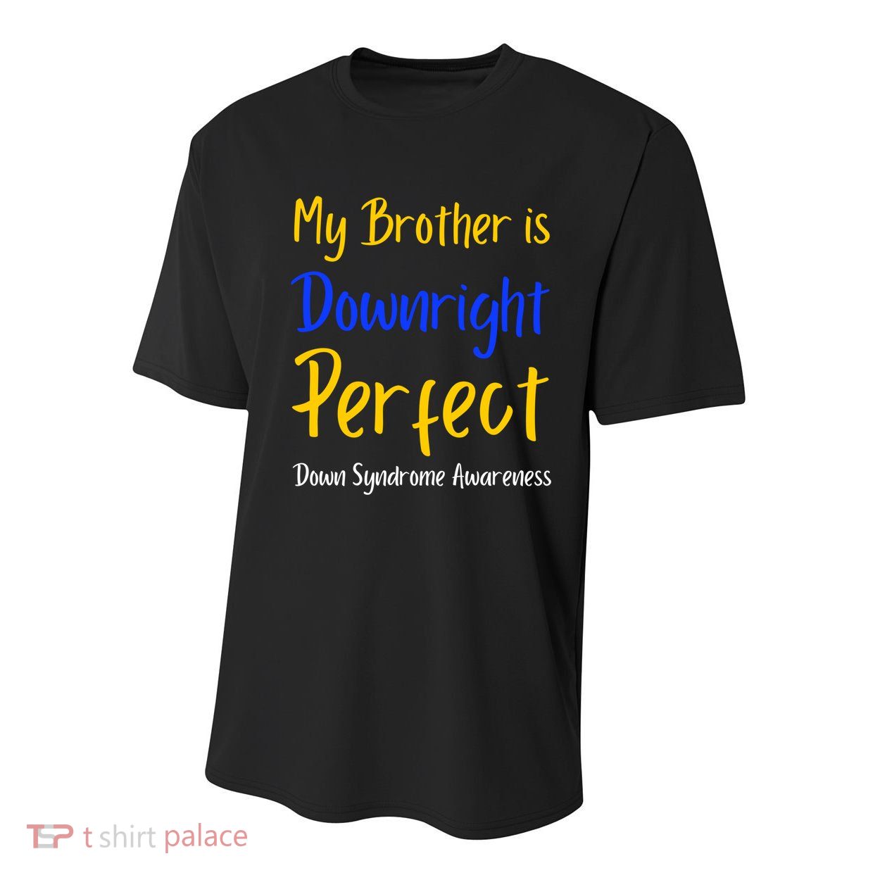 National Down Syndrome Awareness Month Support Squad T21 Gift Youth Performance Sprint T-Shirt