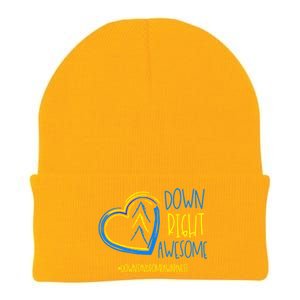 National Down Syndrome Awareness Month Down Right Awesome Gift Knit Cap Winter Beanie