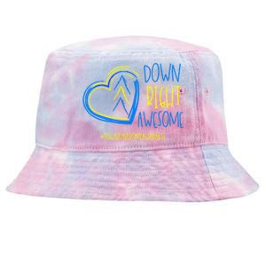 National Down Syndrome Awareness Month Down Right Awesome Gift Tie-Dyed Bucket Hat