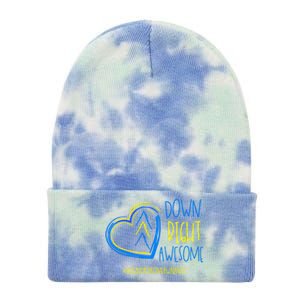 National Down Syndrome Awareness Month Down Right Awesome Gift Tie Dye 12in Knit Beanie