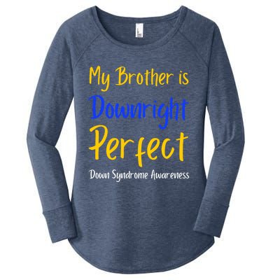 National Down Syndrome Awareness Month Support Squad T21 Gift Women's Perfect Tri Tunic Long Sleeve Shirt