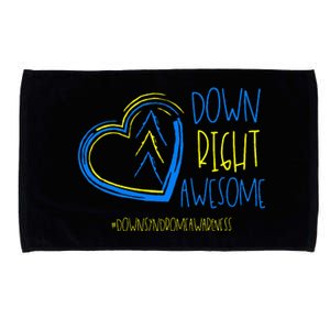 National Down Syndrome Awareness Month Down Right Awesome Microfiber Hand Towel