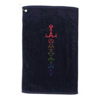 Nerdy Dice Set Collector Sword Lgbt Pride D20 Platinum Collection Golf Towel