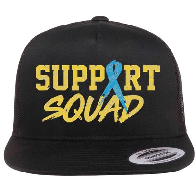 National Down Syndrome Awareness Month Support Squad T21 Flatbill Hat