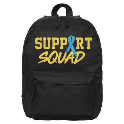 National Down Syndrome Awareness Month Support Squad T21 16 in Basic Backpack