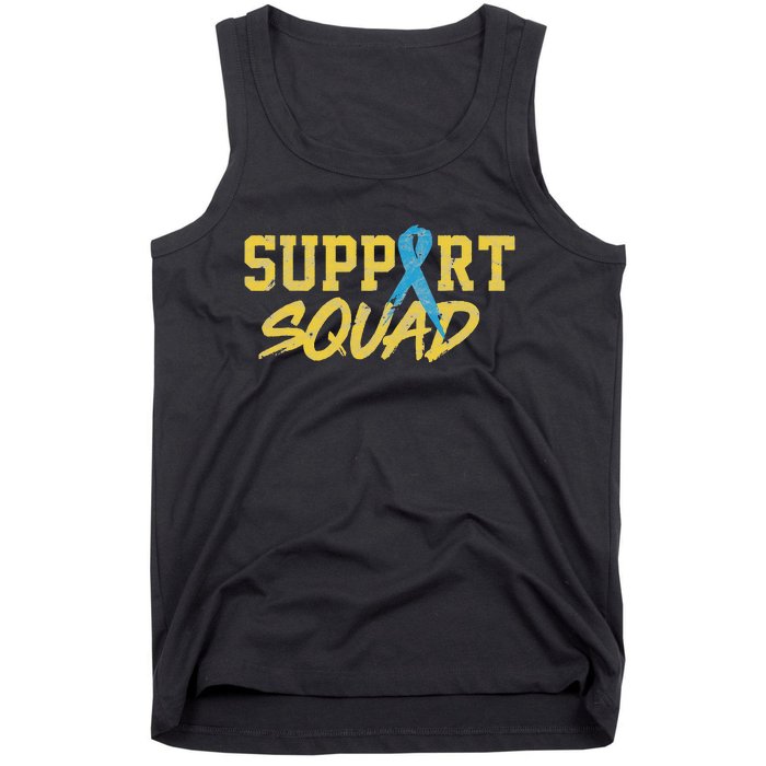 National Down Syndrome Awareness Month Support Squad T21 Tank Top