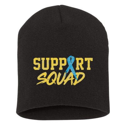 National Down Syndrome Awareness Month Support Squad T21 Short Acrylic Beanie