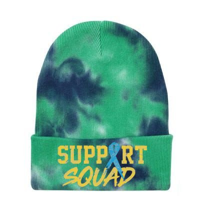 National Down Syndrome Awareness Month Support Squad T21 Tie Dye 12in Knit Beanie