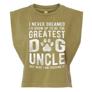 Never Dreamed To Be Greatest Dog Uncle Funny Gift Garment-Dyed Women's Muscle Tee