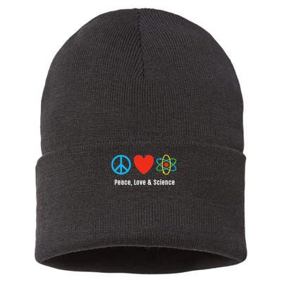 Neil Degrasse Tyson Peace, Love & Science Sustainable Knit Beanie