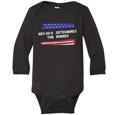 Nevada Determines The Winner Key Battleground State Baby Long Sleeve Bodysuit