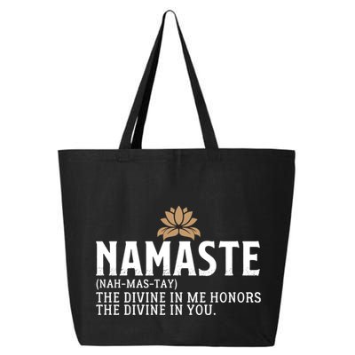 Namaste Definition The Divine In Me Honors The Divine In You Gift 25L Jumbo Tote