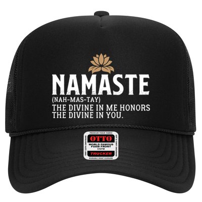 Namaste Definition The Divine In Me Honors The Divine In You Gift Trucker Hat