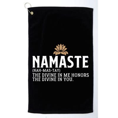 Namaste Definition The Divine In Me Honors The Divine In You Gift Golf Towel