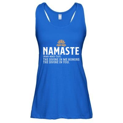 Namaste Definition The Divine In Me Honors The Divine In You Gift Ladies Essential Flowy Tank