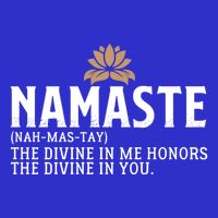 Namaste Definition The Divine In Me Honors The Divine In You Gift Stripe Pom Pom Beanie