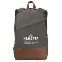 Namaste Definition The Divine In Me Honors The Divine In You Gift Cotton Canvas Backpack