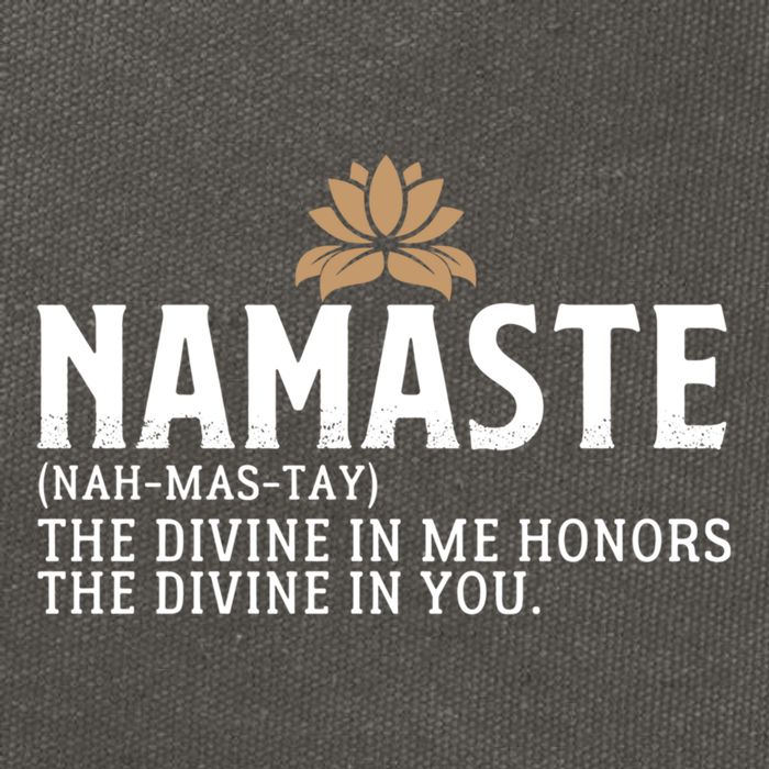 Namaste Definition The Divine In Me Honors The Divine In You Gift Cotton Canvas Backpack