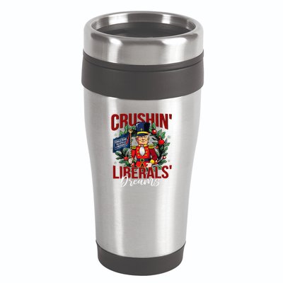 Nutcracker Donald Trump The 47th President Funny Humor Xmas 16oz Travel Tumbler