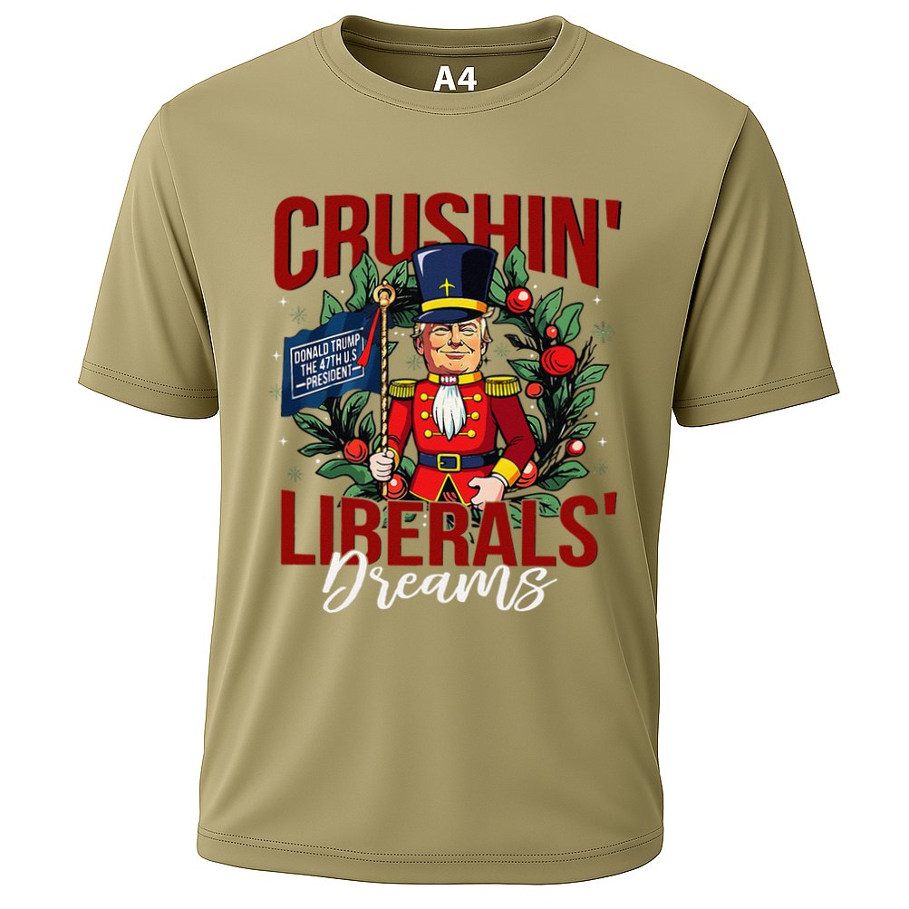 Nutcracker Donald Trump The 47th President Funny Humor Xmas Cooling Performance Crew T-Shirt