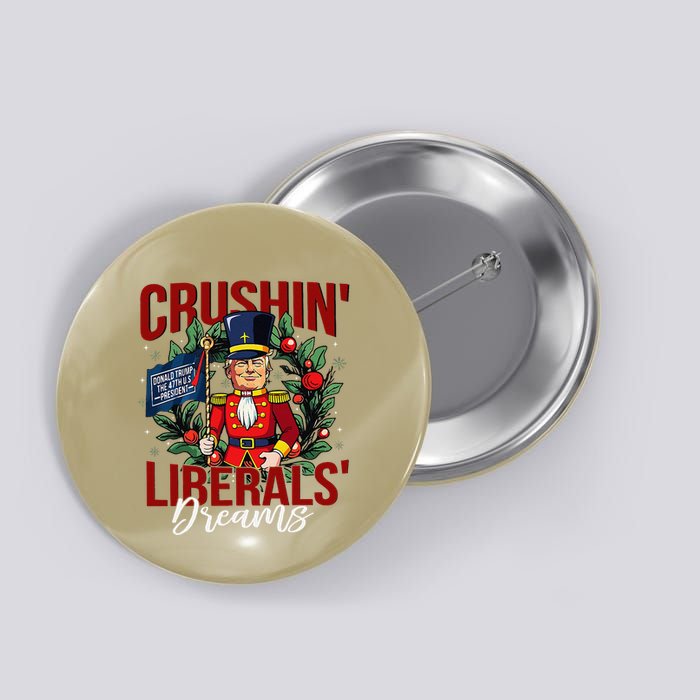 Nutcracker Donald Trump The 47th President Funny Humor Xmas Button
