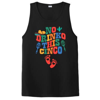 No Drink This Cinco De Mayo Funny Pregnancy Announcement PosiCharge Competitor Tank