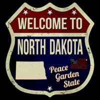 North Dakota Vintage Metal Road Sign Logo Toddler T-Shirt