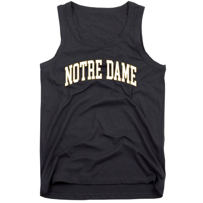 N.O.T.R.E D.A.M.E Vintage Varsity Retro Indiana Tank Top