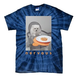 Nervous Dinner With White Dog Tie-Dye T-Shirt