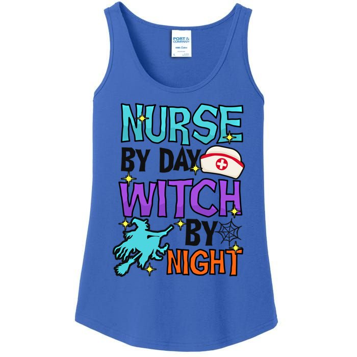 Nurse Day Witch Night Design Halloween Nurse Meaningful Gift Ladies Essential Tank