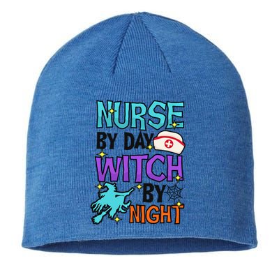 Nurse Day Witch Night Design Halloween Nurse Meaningful Gift Sustainable Beanie