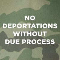 No Deportations Without Due Process - Political Protest Legacy Tie Dye Trucker Hat