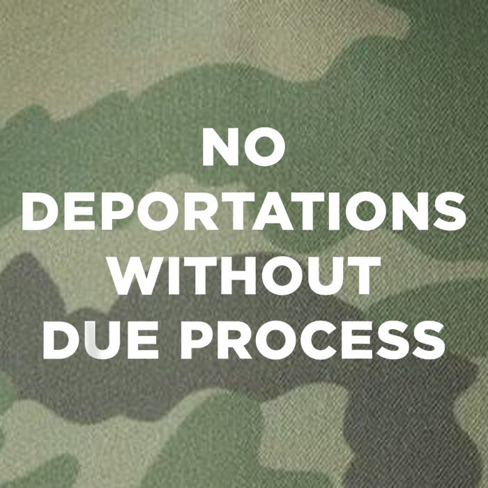 No Deportations Without Due Process - Political Protest Legacy Tie Dye Trucker Hat