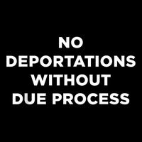 No Deportations Without Due Process - Political Protest 7-Panel Snapback Hat