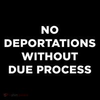 No Deportations Without Due Process - Political Protest Short Acrylic Beanie
